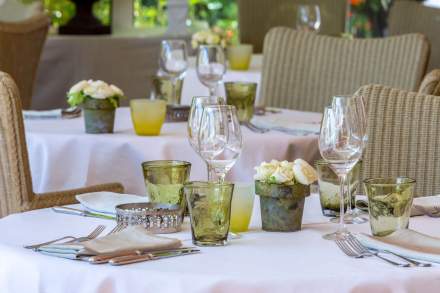 La Bastide du Calalou & Spa, Hôtel Gorges du Verdon, Tables du Restaurant.